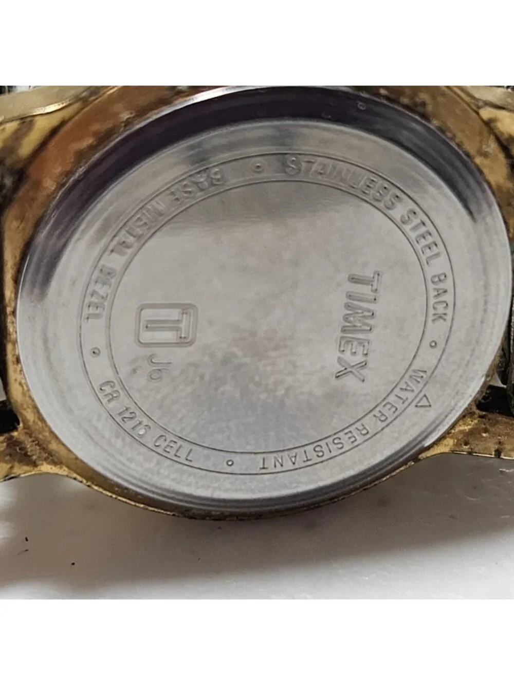 Timex Indiglo Watch WR 30M Stretch Band Gold Tone Womens Formal Evening Work